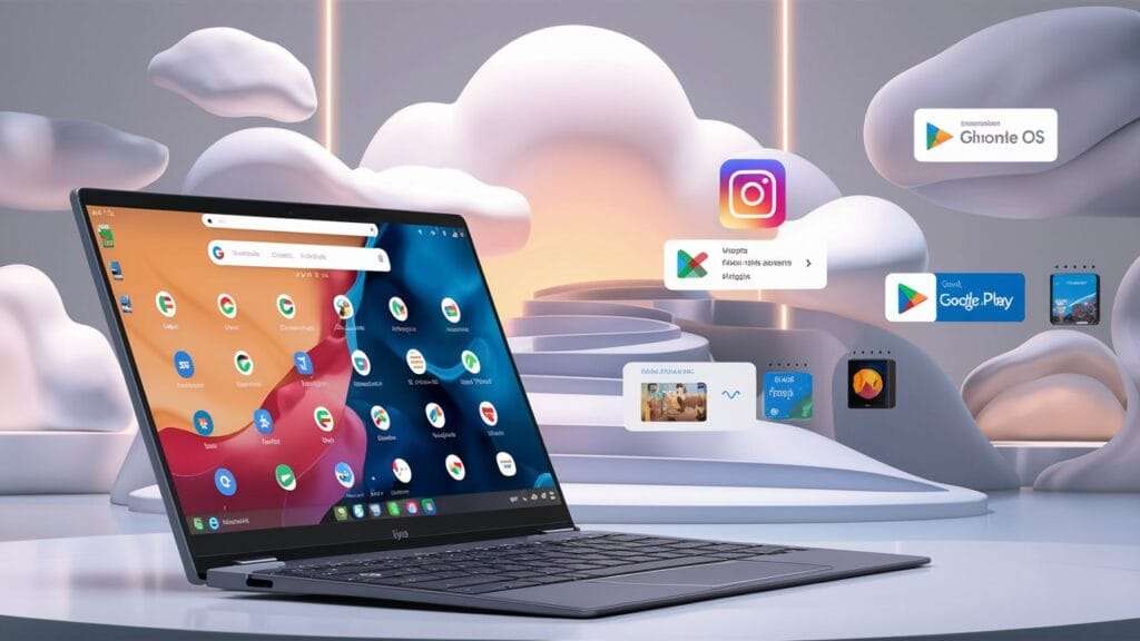 Android apps run Chrome OS